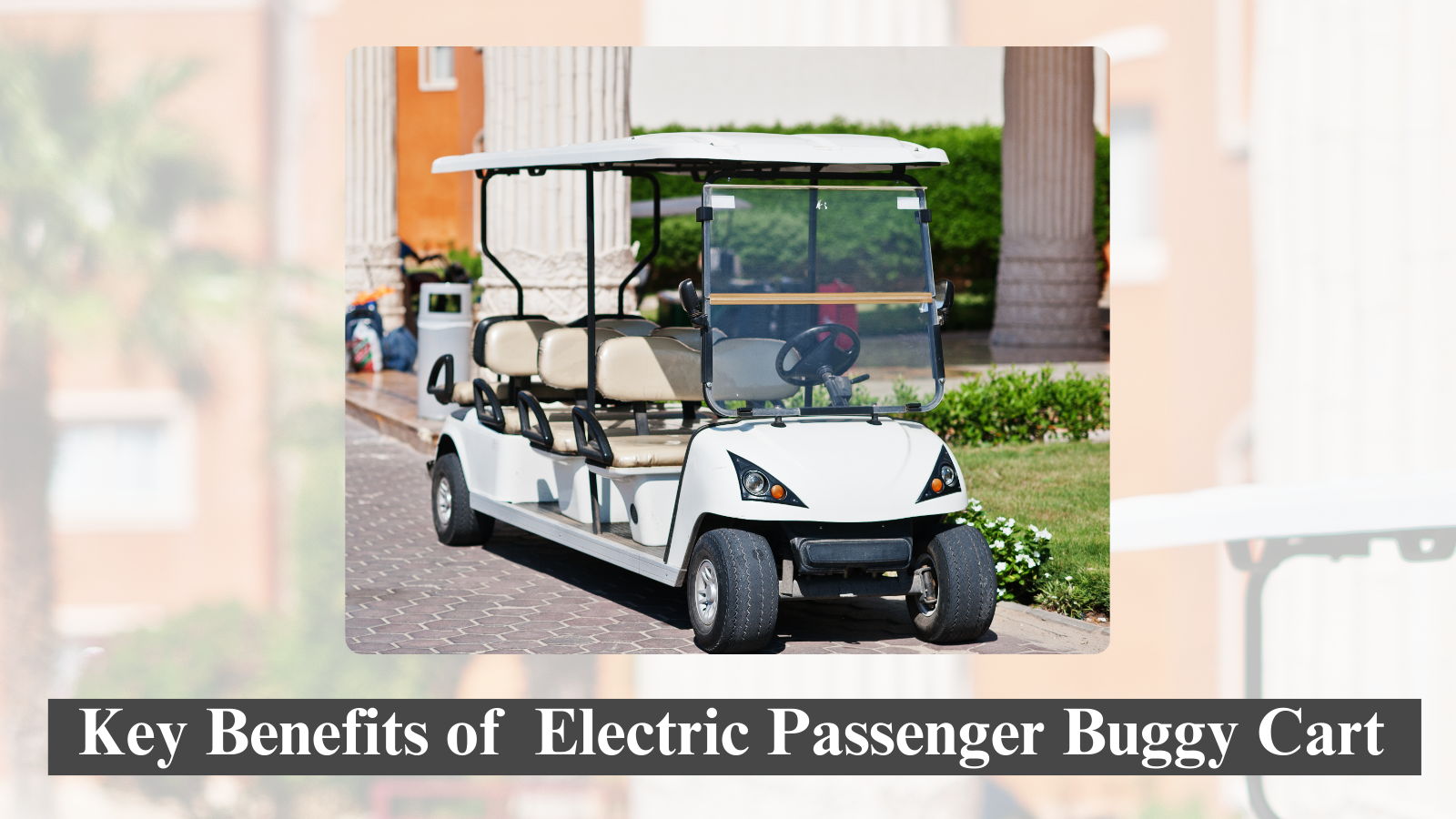 Key Benefits of  Electric Passenger Buggy Cart